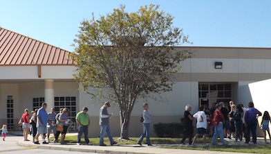 early voting was a breeze Saturday at the New Smyrna Beach Library